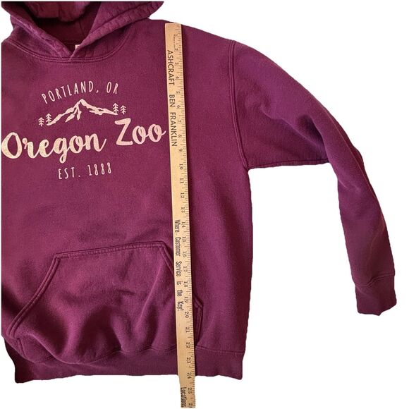 Portland Oregon Purple Hoodie Sweatshirt no size tag Womens L Mens M - Picture 10 of 14